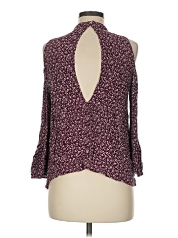 American Eagle Outfitters 3/4 Sleeve Blouse (view 2)