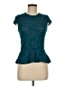 Moda International Teal Short Sleeve Top Size M - photo 1
