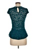 Moda International Teal Short Sleeve Top Size M - photo 2
