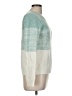 Cupcakes & Cashmere Color Block Teal Green Pullover Sweater Size M - photo 4