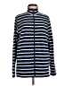 Lands' End Stripes Blue Track Jacket Size M (tall) - photo 1