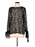 Lord & Taylor 100% Polyester Black Long Sleeve Blouse Size L - photo 1