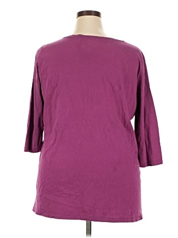 Woman Within 3/4 Sleeve T-Shirt (view 2)