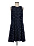 Anne Klein Polka Dots Blue Casual Dress Size 8 - photo 1