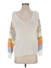 Fate Color Block White Pullover Sweater Size S - photo 1