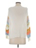 Fate Color Block White Pullover Sweater Size S - photo 2