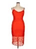 Bisou Bisou Orange Cocktail Dress Size 14 - photo 1