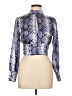 Topshop Silver Long Sleeve Blouse Size 6 - photo 1