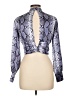 Topshop Silver Long Sleeve Blouse Size 6 - photo 2