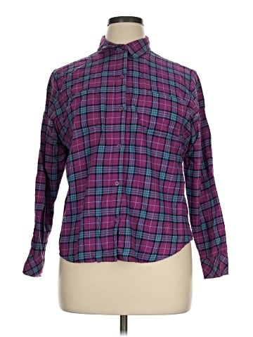 Riders by Lee Long Sleeve Button-Down Shirt (view 1)