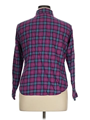 Riders by Lee Long Sleeve Button-Down Shirt (view 2)