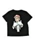Shein Print Black Short Sleeve T-Shirt Size 10 - photo 1