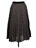 Max Studio 100% Polyester Print Black Casual Skirt Size L - photo 2