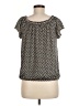 Max Studio Black Short Sleeve Top Size M - photo 2
