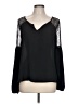 metaphor 100% Polyester Black Long Sleeve Blouse Size L - photo 1