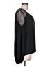 metaphor 100% Polyester Black Long Sleeve Blouse Size L - photo 4