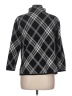 Anne Klein Plaid Black Cardigan Size L - photo 2