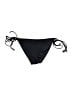 Ocean Blue Solid Black Swimsuit Bottoms Size S - photo 1