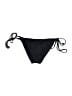 Ocean Blue Solid Black Swimsuit Bottoms Size S - photo 2