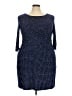 Le Lis Polka Dots Blue Cocktail Dress Size 3X - photo 1