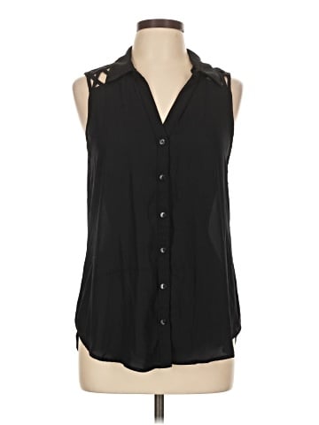 Iz Byer Sleeveless Button-Down Shirt (view 1)