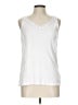 Rafaella 100% Cotton White Tank Top Size L - photo 1