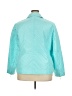 Talbots 100% Polyester Solid Teal Jacket Size 18 - photo 2