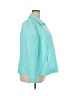 Talbots 100% Polyester Solid Teal Jacket Size 18 - photo 4