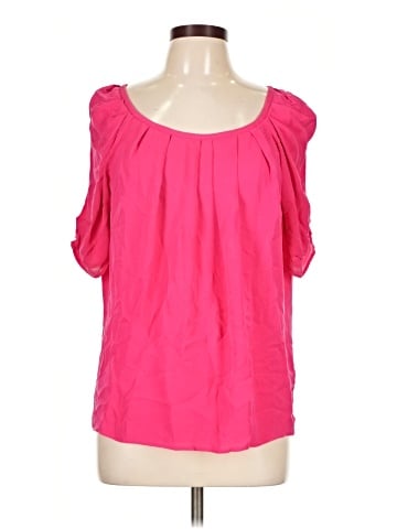 Joie Short Sleeve Silk Top (view 1)