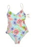 Eidon Floral Blue One Piece Swimsuit Size L - photo 1