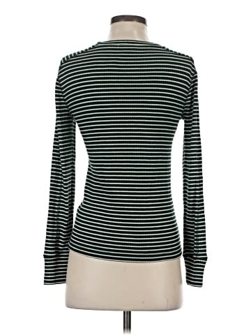 Madewell Ribbed Crewneck Long-Sleeve Tee in Stripe (view 2)