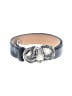 Brighton 100% Leather Silver Leather Belt Size M - photo 1