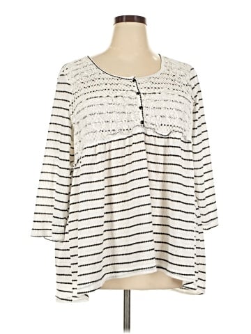 Suzanne Betro 3/4 Sleeve Top (view 1)