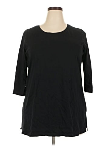 Woman Within 3/4 Sleeve T-Shirt (view 1)