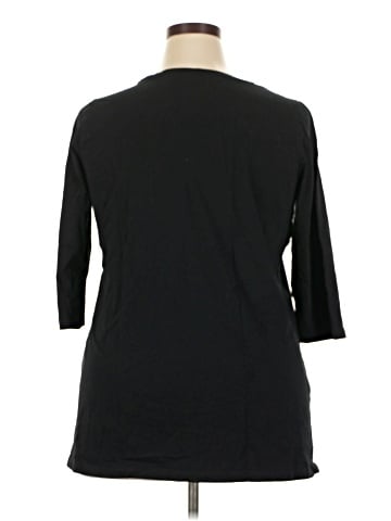 Woman Within 3/4 Sleeve T-Shirt (view 2)