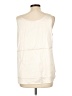 Black Label by Chico's Ivory Sleeveless Blouse Size Lg (2) - photo 2