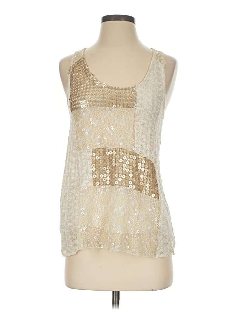 Pre-owned Tiny Sleeveless Blouse In Ivory