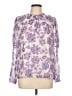 Ann Taylor LOFT 100% Polyester Purple Long Sleeve Blouse Size L - photo 1