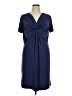 Elementz Solid Blue Cocktail Dress Size 1X - photo 1