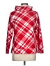 Talbots 100% Polyester Plaid Red Turtleneck Sweater Size L (petite) - photo 1