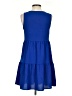 Unbranded Solid Blue Casual Dress Size S - photo 2