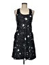 Marika Graphic Black Cocktail Dress Size M - photo 1