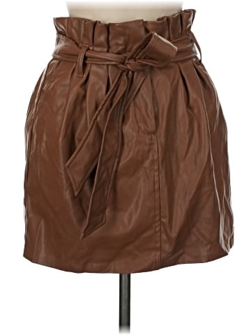 Do & Be Faux Leather Skirt (view 1)