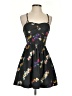 American Eagle Outfitters 100% Polyester Floral Black Cocktail Dress Size 0 - photo 1