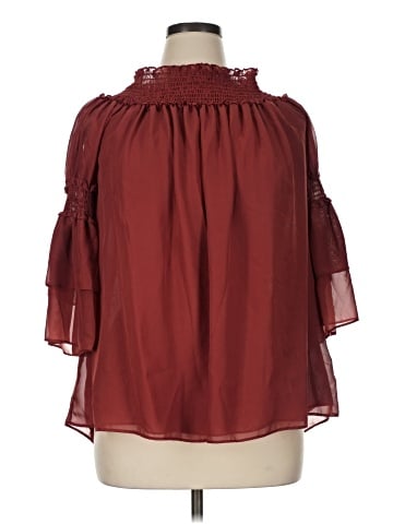 Max Studio 3/4 Sleeve Blouse (view 1)