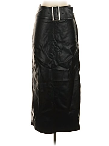By Anthropologie Faux Leather Skirt (view 1)