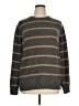 St. John's Bay 100% Cotton Stripes Gray Pullover Sweater Size XL - photo 1