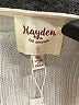 Hayden 100% Rayon Ivory Short Sleeve Blouse Size XL - photo 7