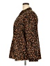 Talbots Outlet Animal Print Brown Long Sleeve Blouse Size 3X - photo 5