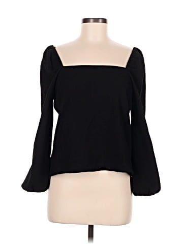 Madewell Crepe Square-Neck Puff-Sleeve Top (view 1)